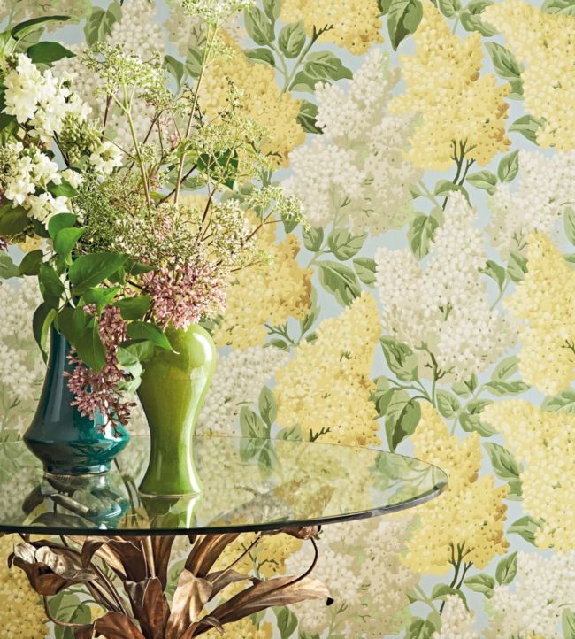 Lilac Wallpaper - Yellow - Cole & Son