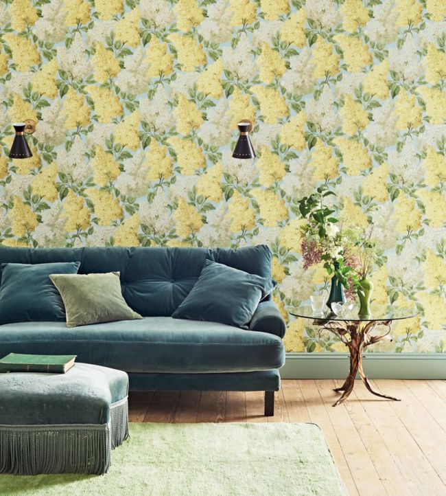 Lilac Wallpaper - Yellow - Cole & Son
