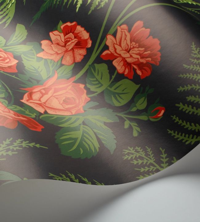 Rose Wallpaper - Green
