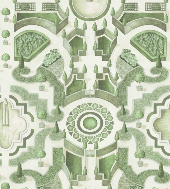 Topiary Wallpaper - Green 