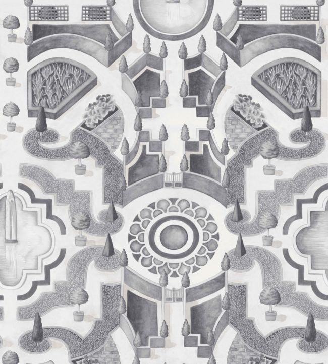 Topiary Wallpaper - Gray  - Cole & Son