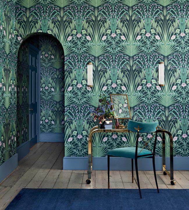 Bluebell Room Wallpaper - Green
