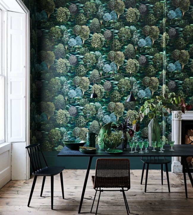 Forest Room Wallpaper - Green