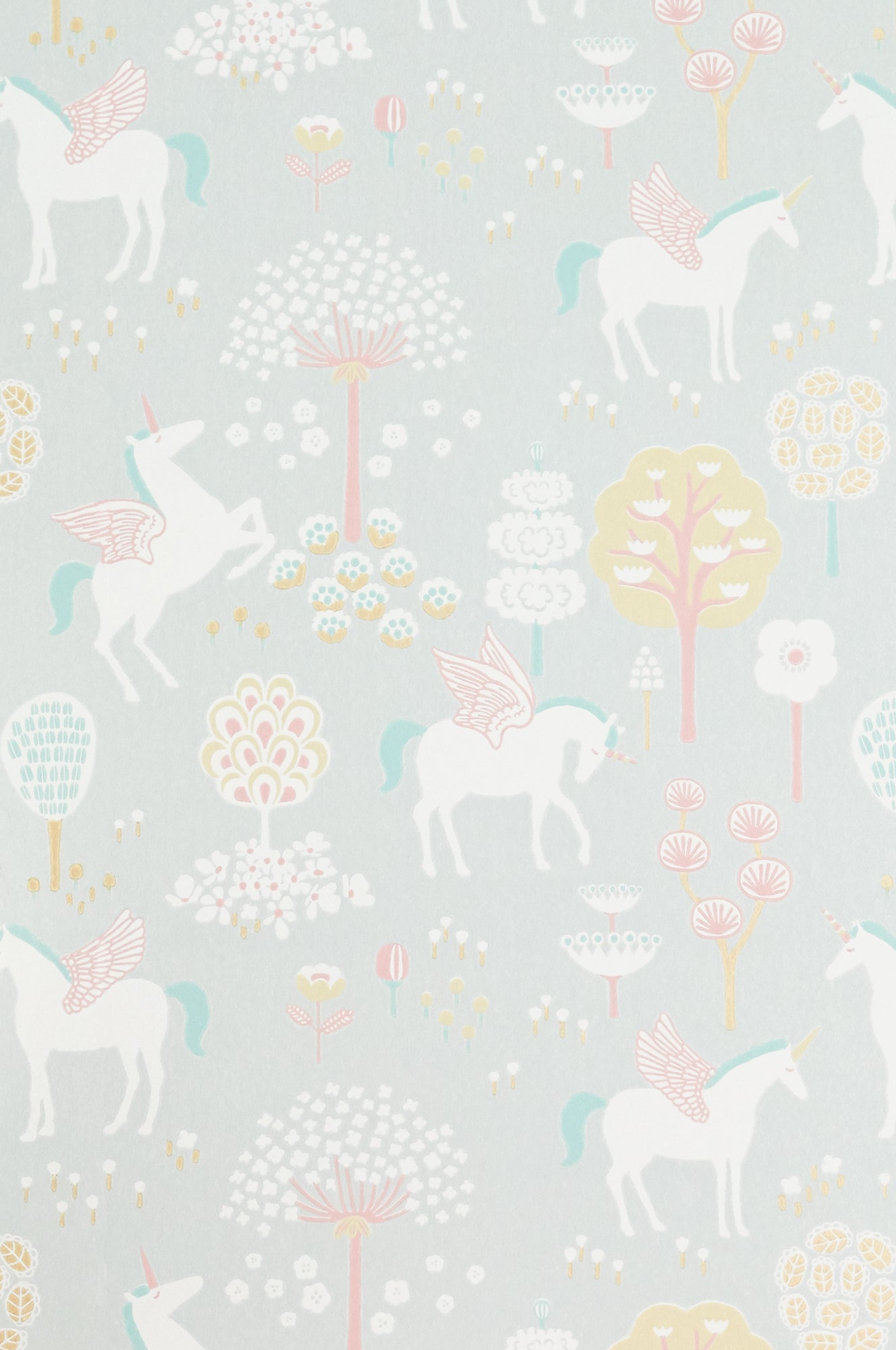 True Unicorns Grey Wallpaper - Majvillan
