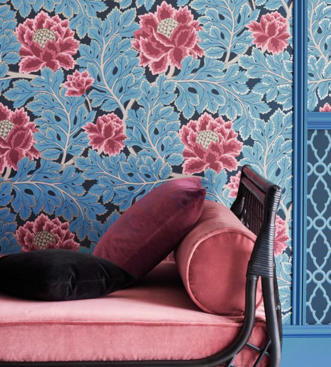 Aurora Room Wallpaper - Blue