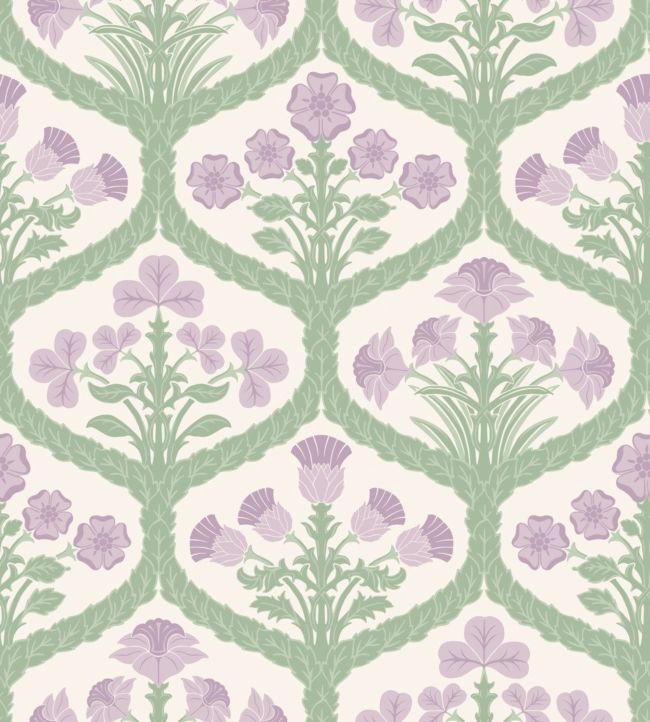 Floral Kingdom Wallpaper - Purple