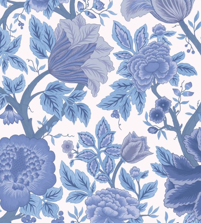 Midsummer Bloom Wallpaper - Blue - Cole & Son