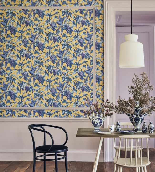 Woodvale Orchard Room Wallpaper - Blue