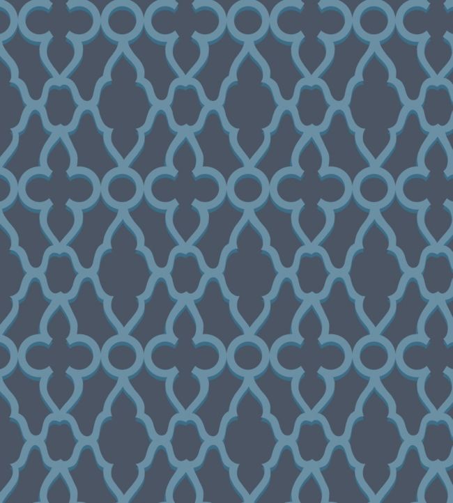 Treillage Wallpaper - Blue  - Cole & Son