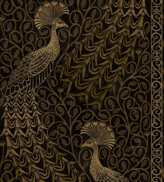Pavo Parade Wallpaper - Yellow