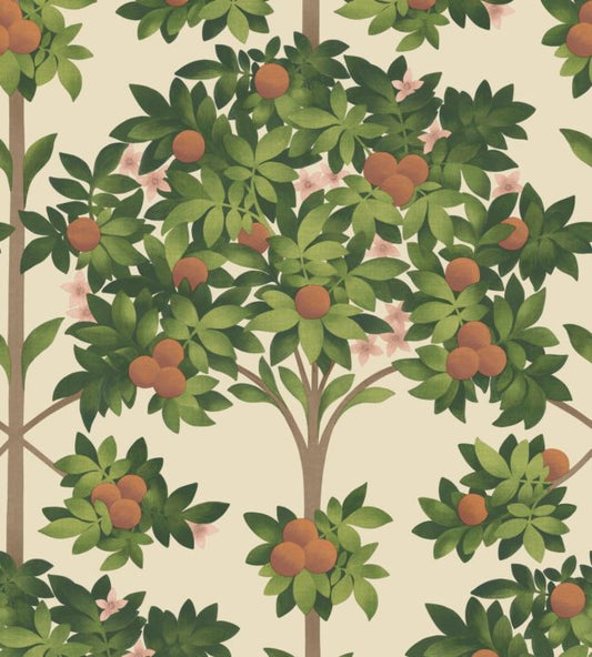 Orange Blossom Wallpaper - Green - Cole & Son