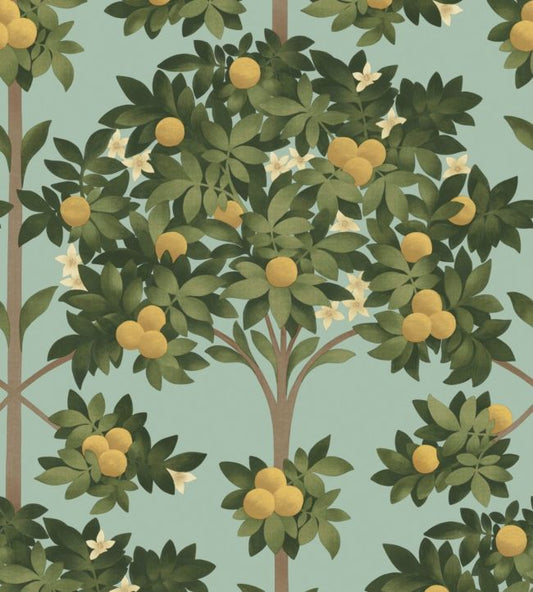 Orange Blossom Wallpaper - Green - Cole & Son