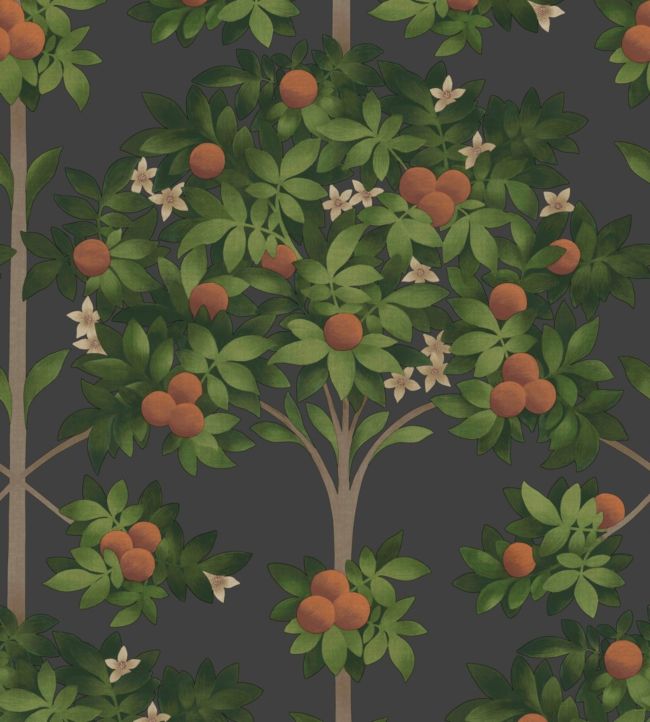 Orange Blossom Wallpaper - Green