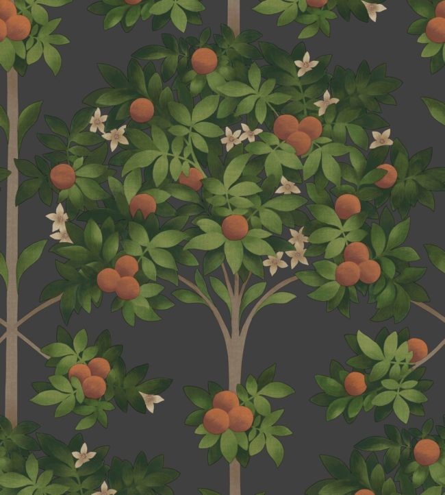 Orange Blossom Wallpaper - Green - Cole & Son