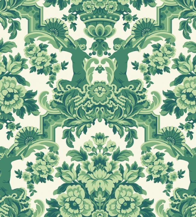 Lola Wallpaper - Green - Cole & Son