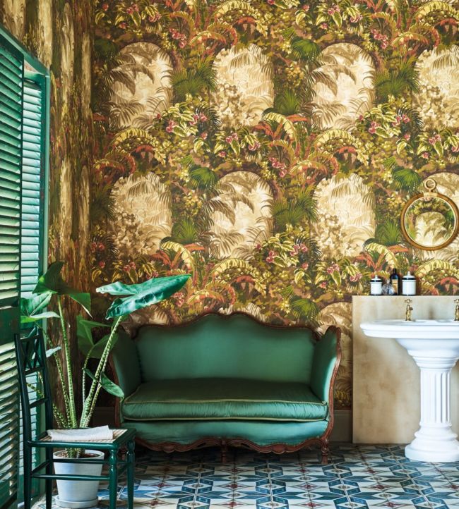 Hispalis Wallpaper - Green - Cole & Son