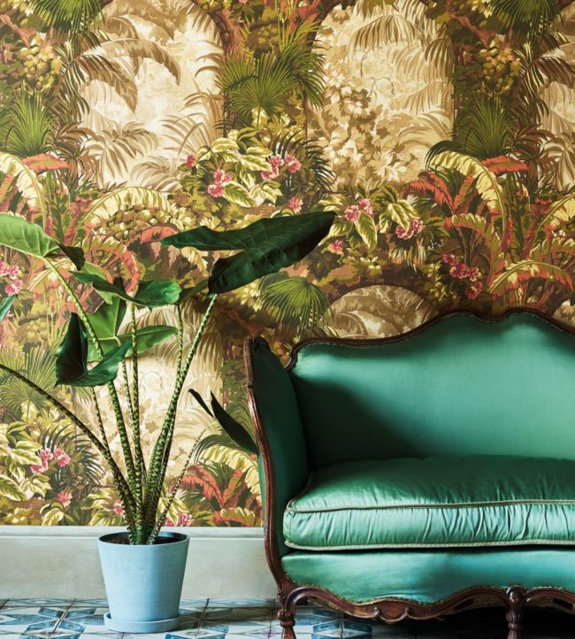 Hispalis Wallpaper - Green - Cole & Son