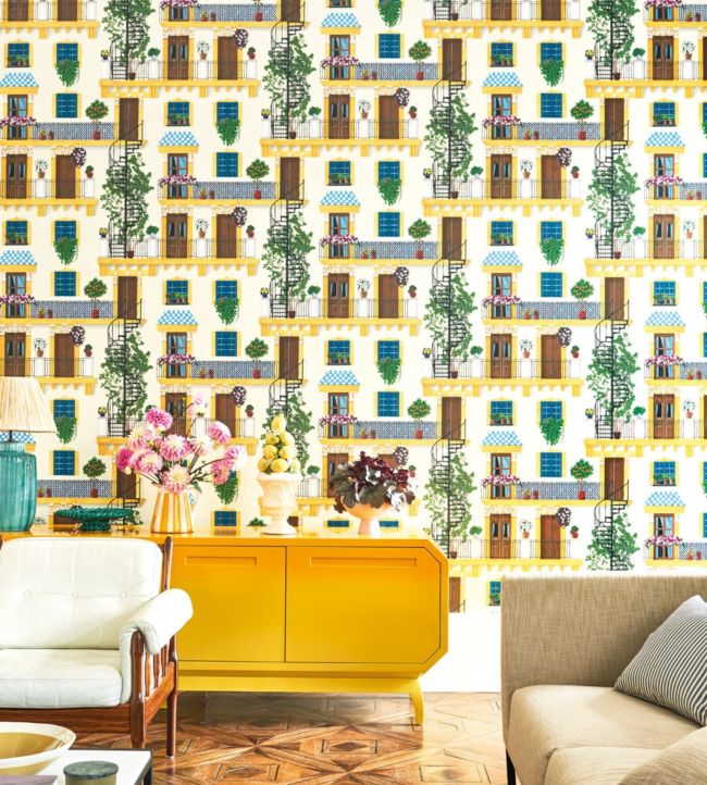 Alfaro Room Wallpaper - Yellow