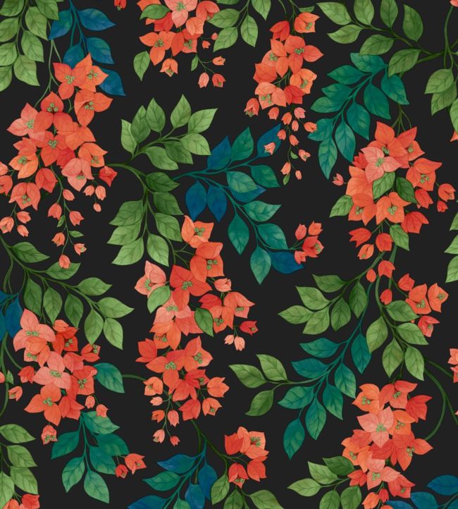 Bougainvillea Wallpaper - Green