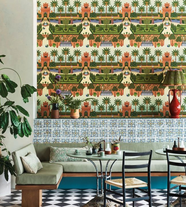 Alcazar Gardens Wallpaper - Green - Cole & Son