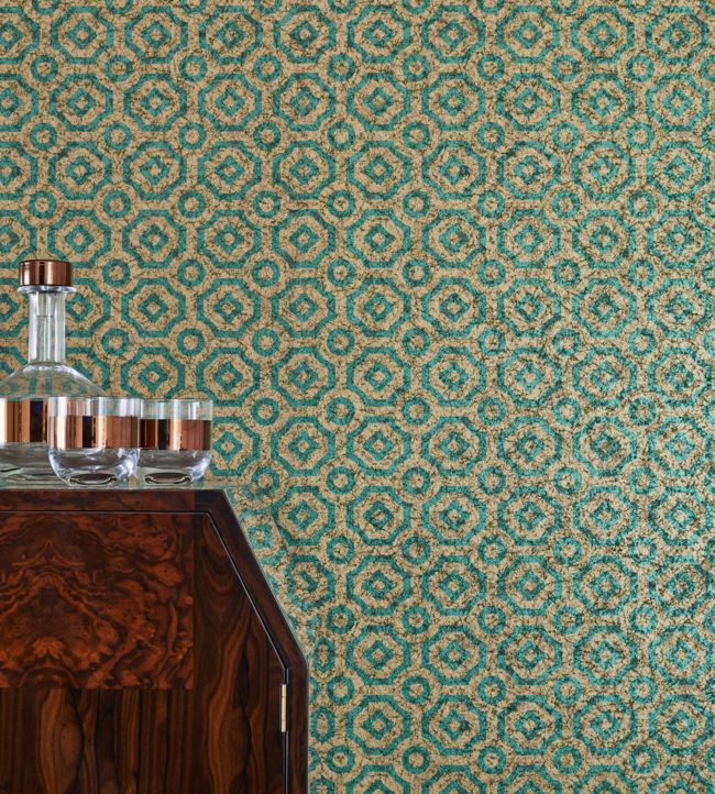 Queens Quarter  Wallpaper - Green - Cole & Son