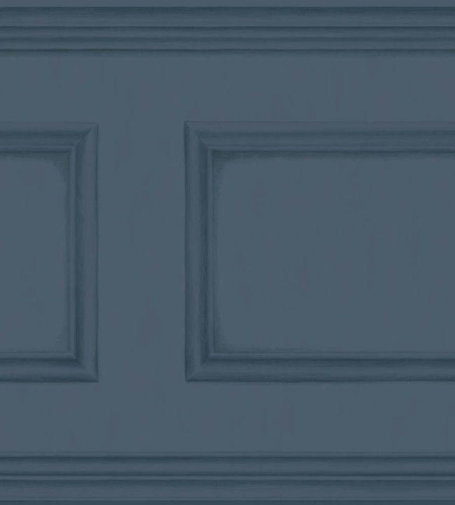 Library Frieze Wallpaper - Blue