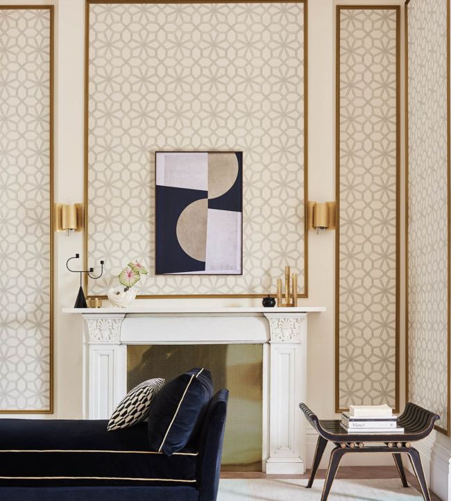 Wolsey Stars Wallpaper -  Cream - Cole & Son