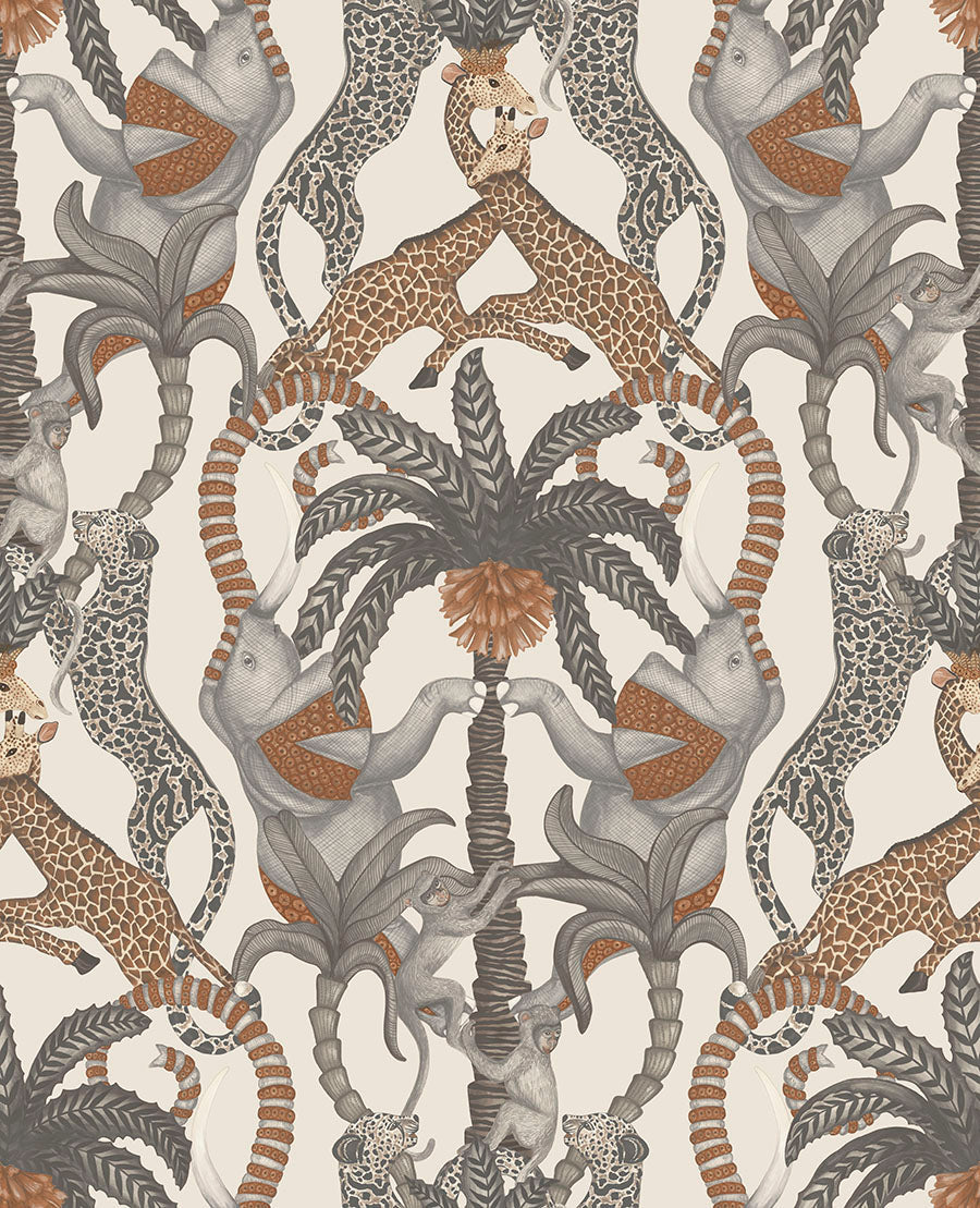Safari Totem Wallpaper - Gray - Cole & Son