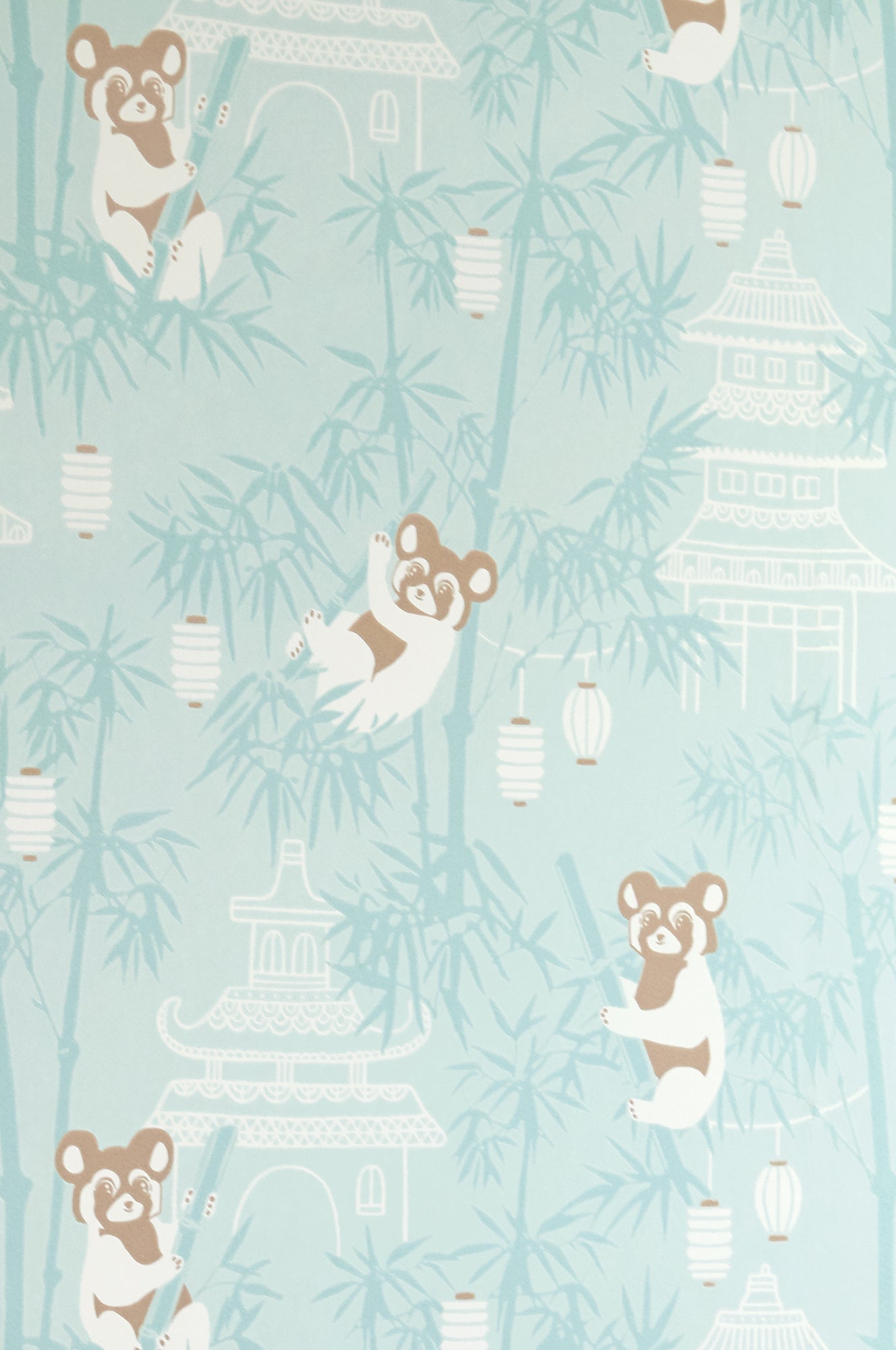 Bambu Turquoise Wallpaper - Majvillan