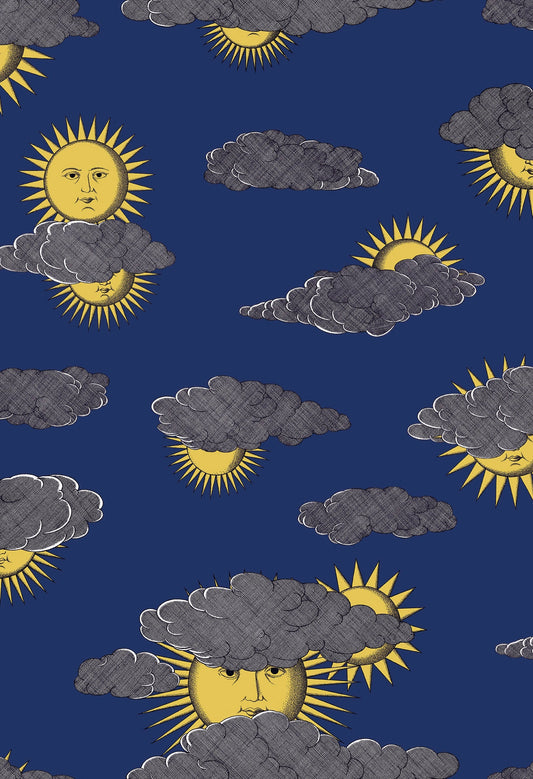 Soli e Nuvole Wallpaper - Blue - Cole & Son