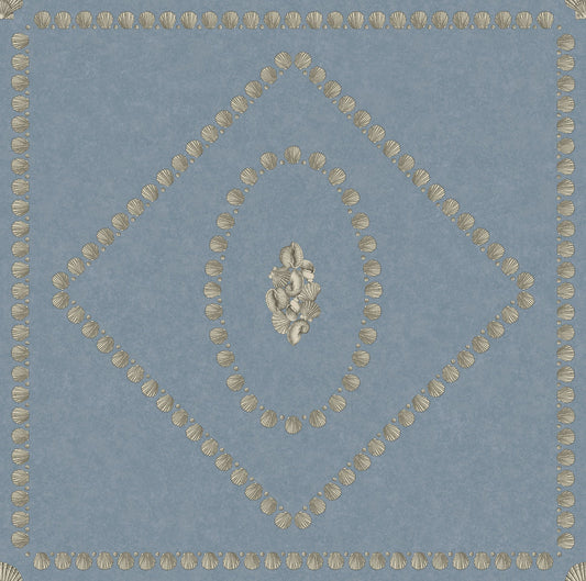 Conchiglie Wallpaper - Blue - Cole & Son
