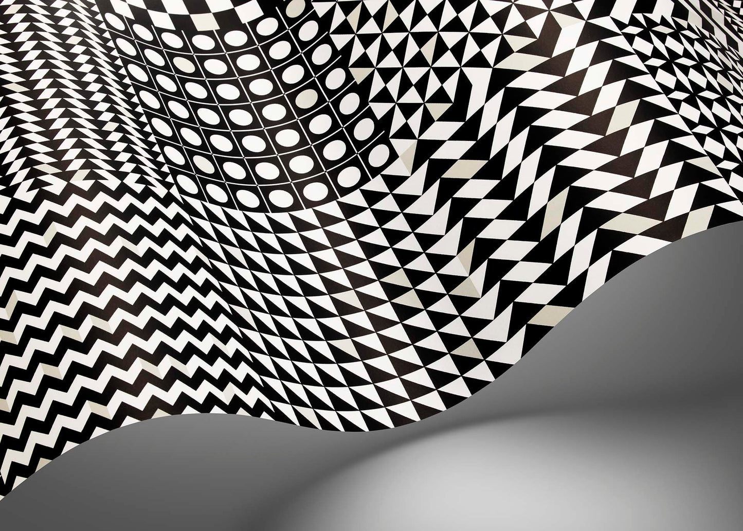 Geometrico Wallpaper - Black - Cole & Son
