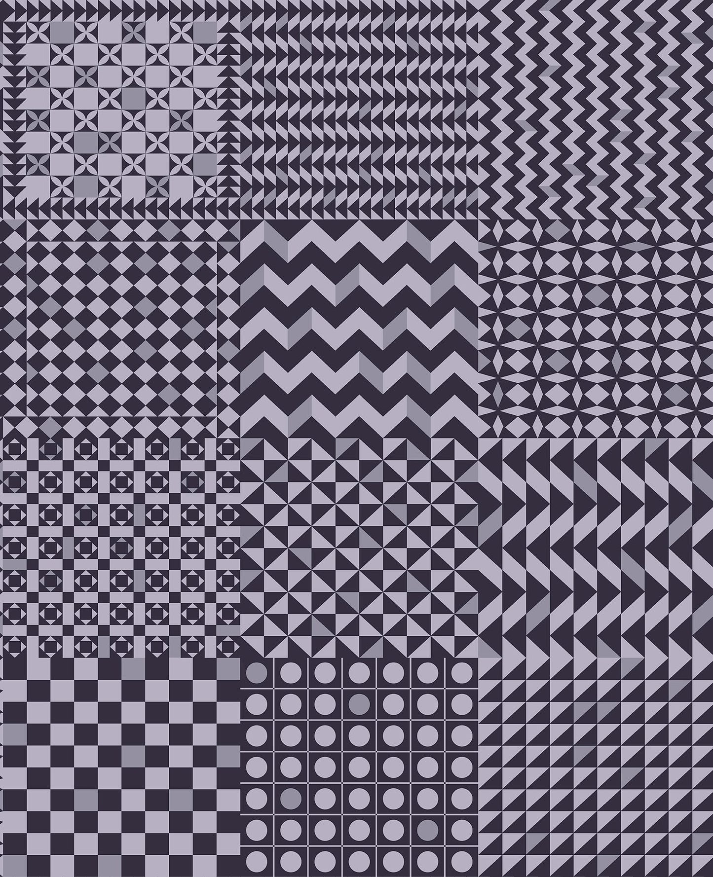 Geometrico Wallpaper - Blue - Cole & Son