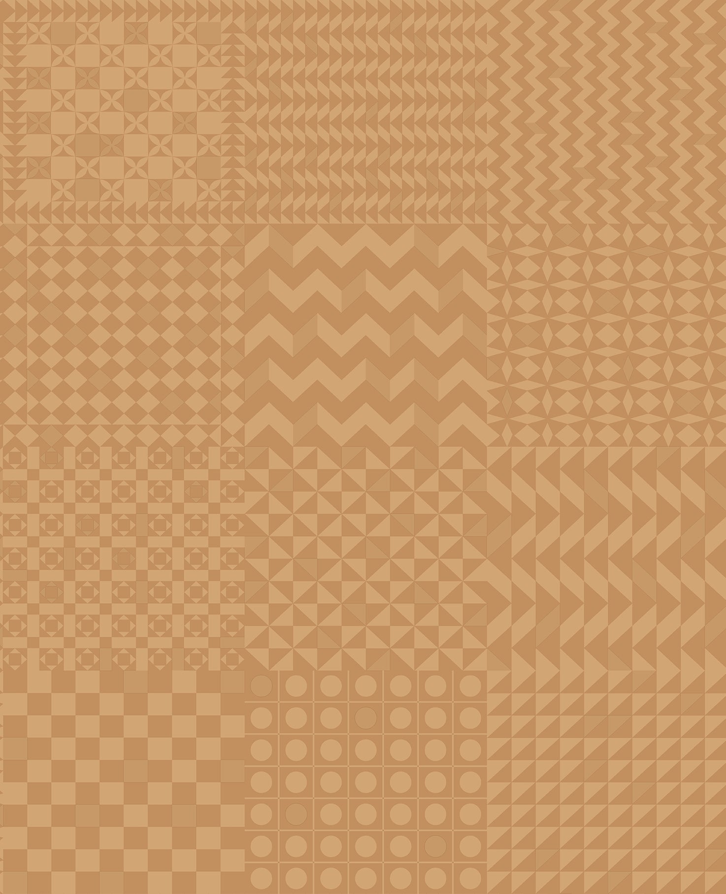 Geometrico Wallpaper - Gold - Cole & Son