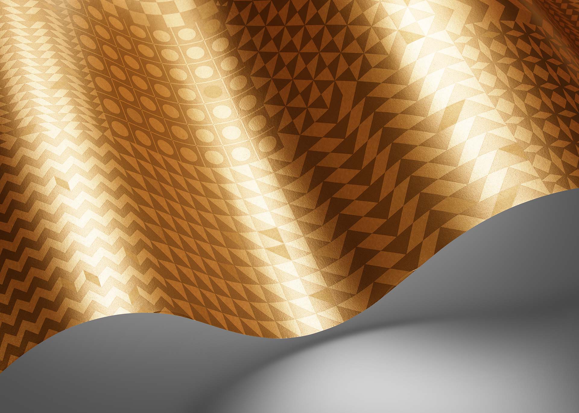 Geometrico Wallpaper - Gold - Cole & Son