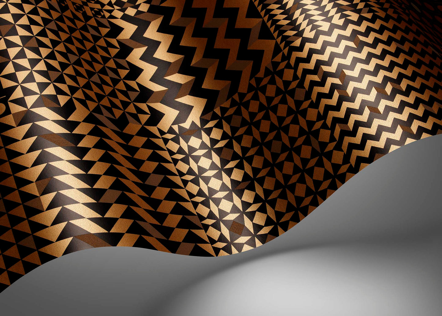 Geometrico Wallpaper - Brown - Cole & Son