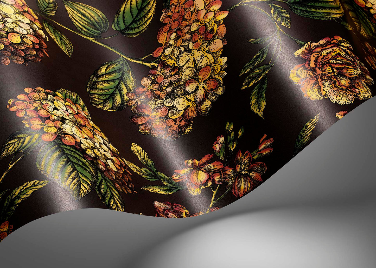 Ramo di Ortensia Wallpaper - Gray - Cole & Son