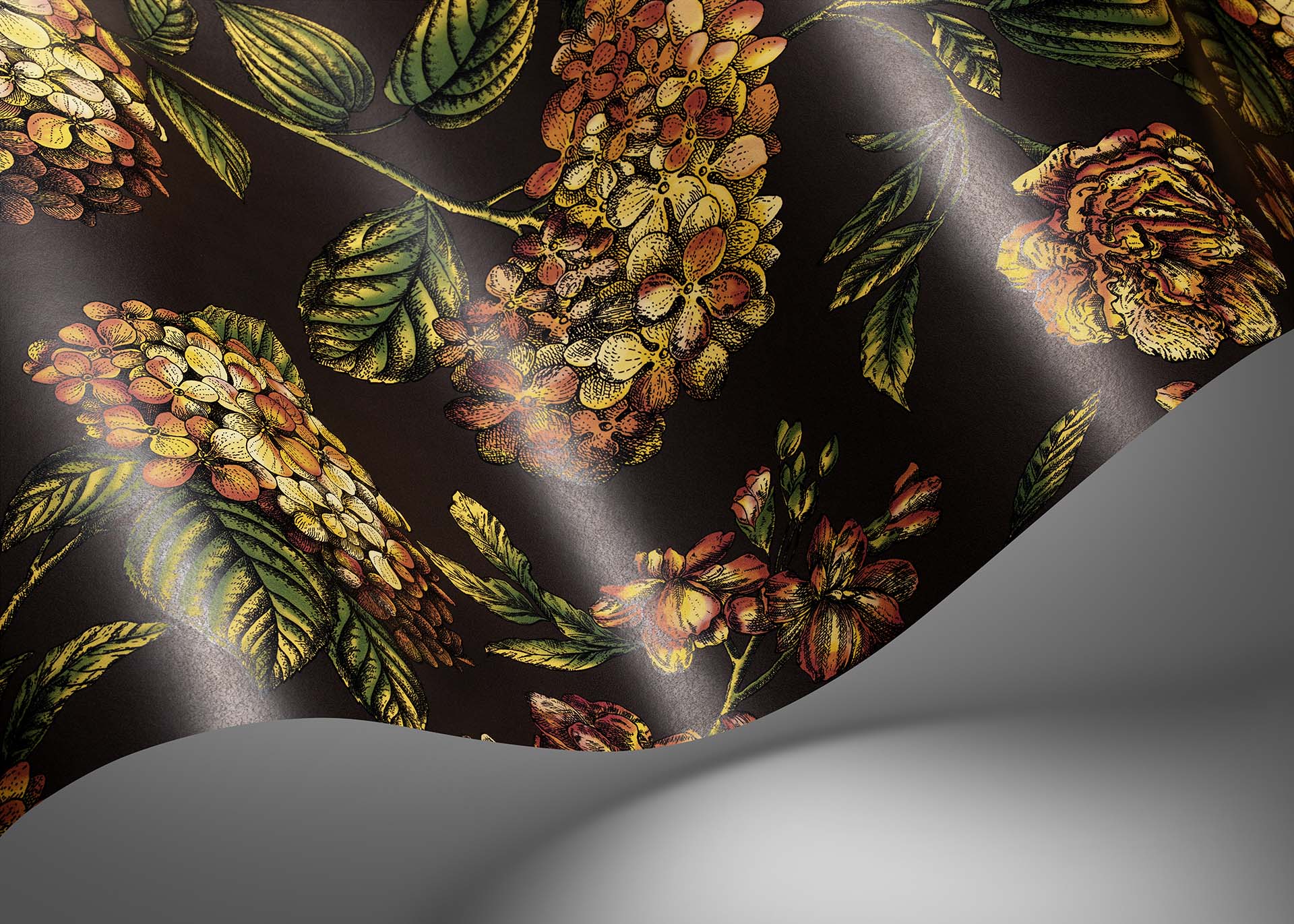 Ramo di Ortensia Wallpaper - Gray - Cole & Son