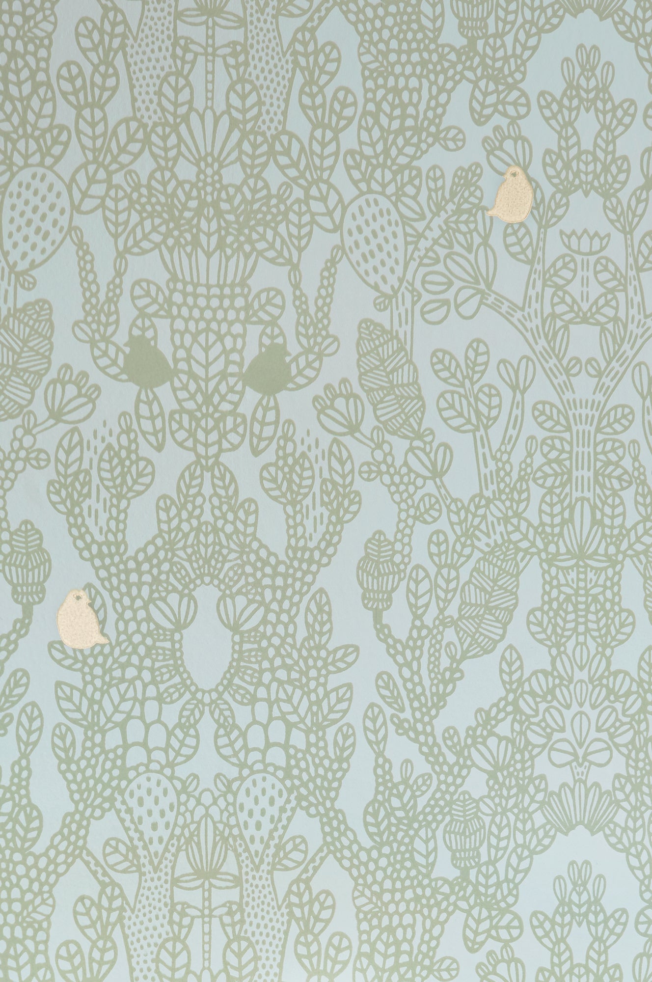 Amelie Green Wallpaper - Majvillan