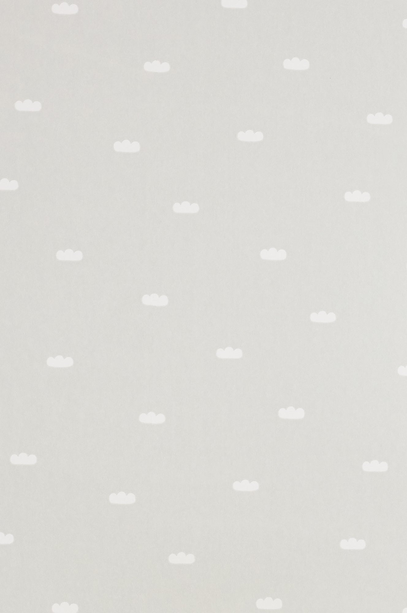 Dreamy Clouds Soft Grey Wallpaper - Majvillan