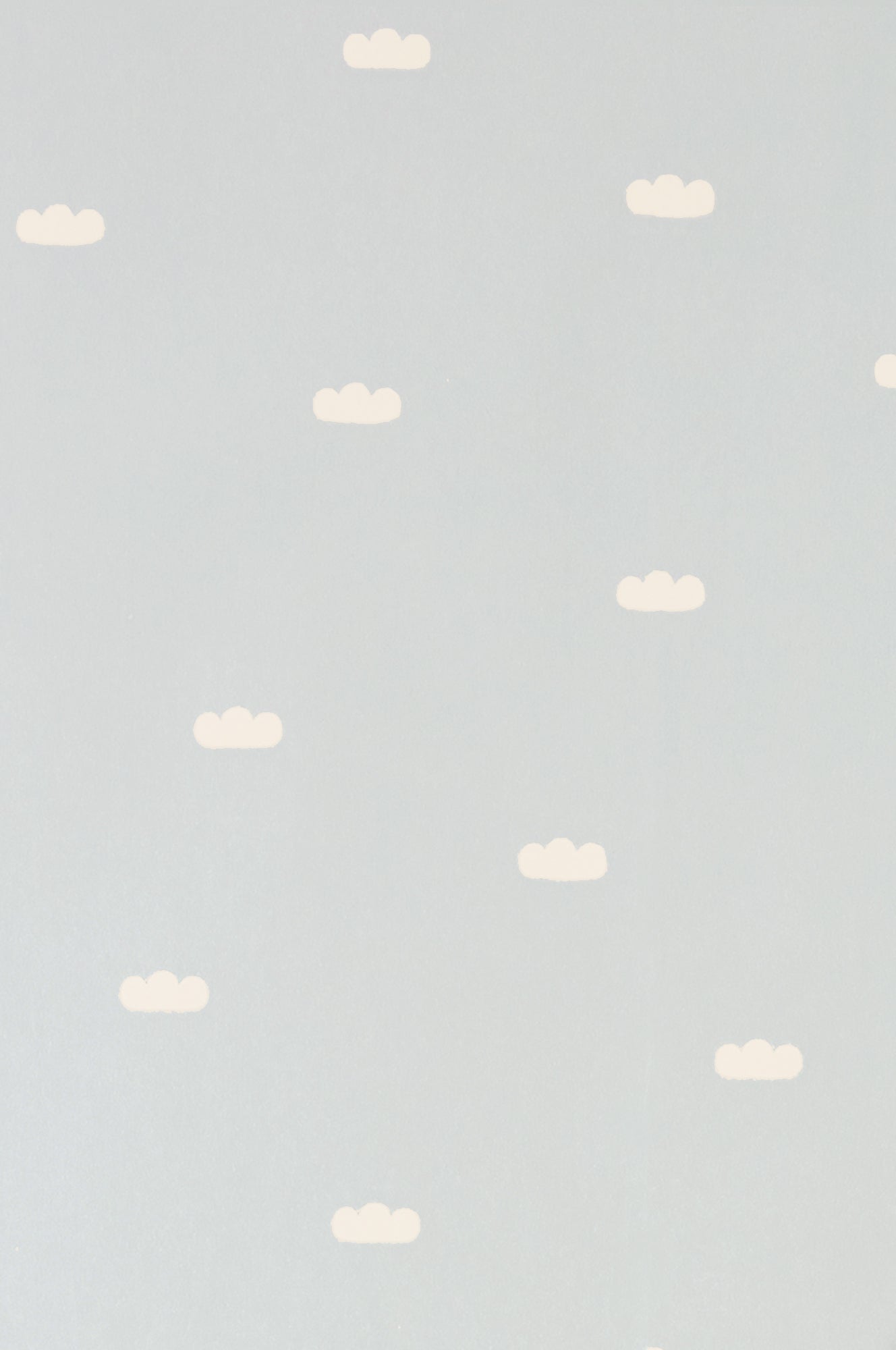 Dreamy Clouds Dusty Blue Wallpaper - Majvillan
