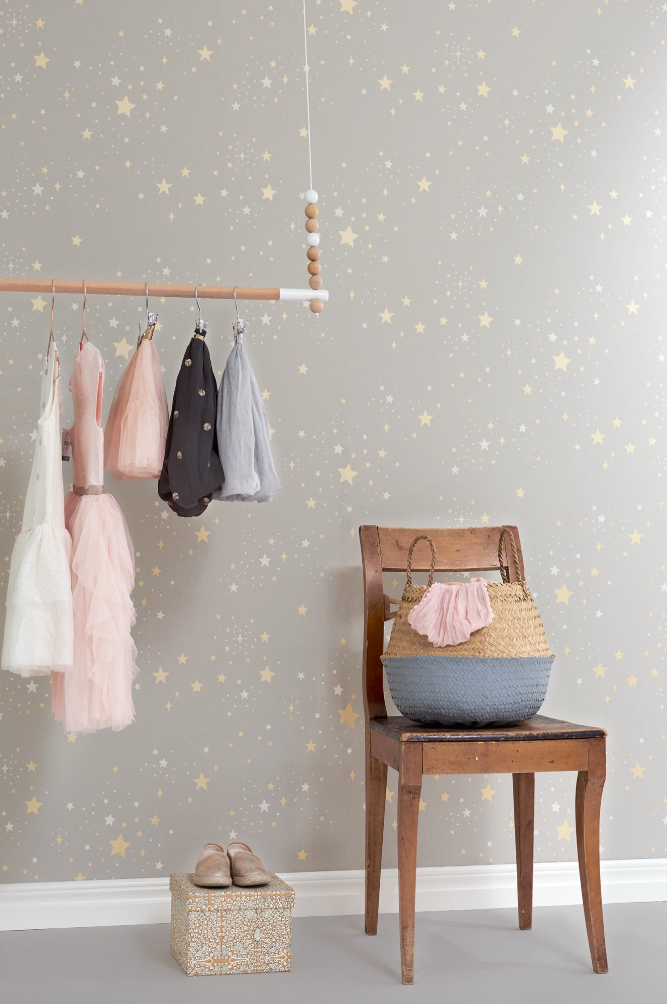 Twinkle Mud Grey Wallpaper - Majvillan