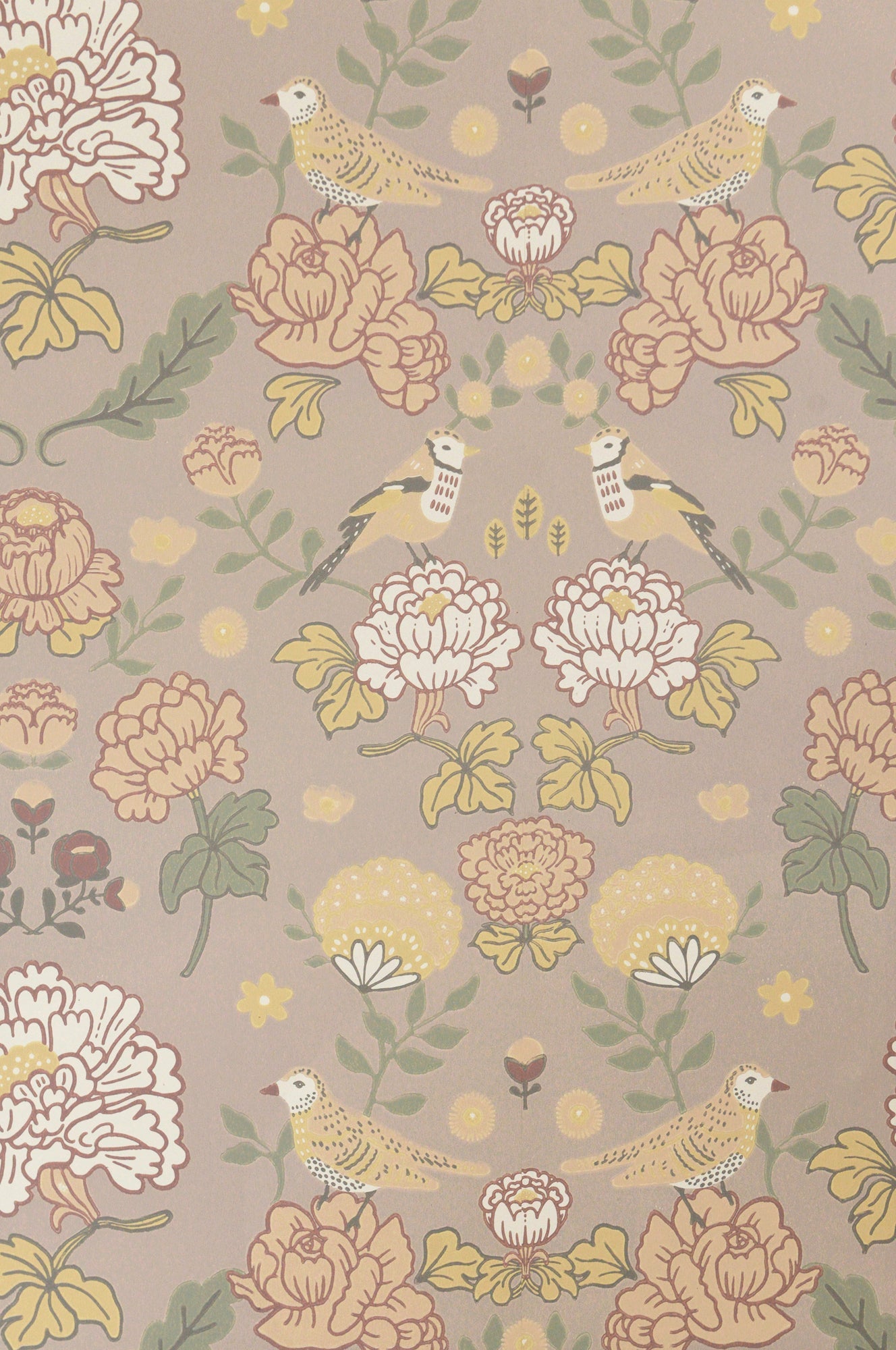 June Sandy Lilac Wallpaper - Majvillan