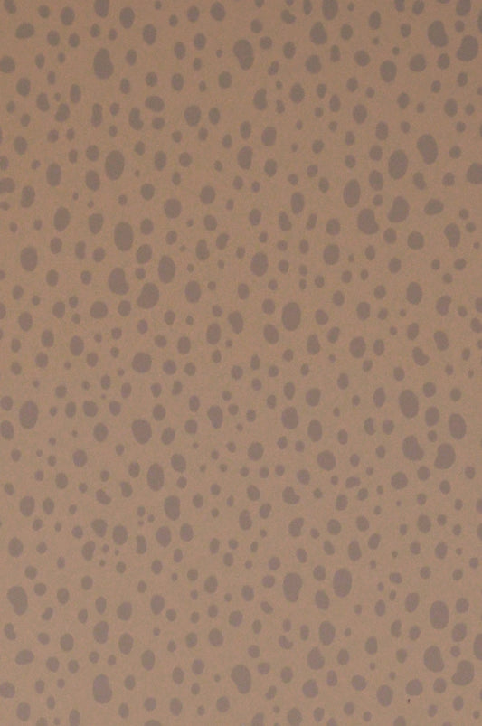Animal Dots Soft Brown Wallpaper - Majvillan