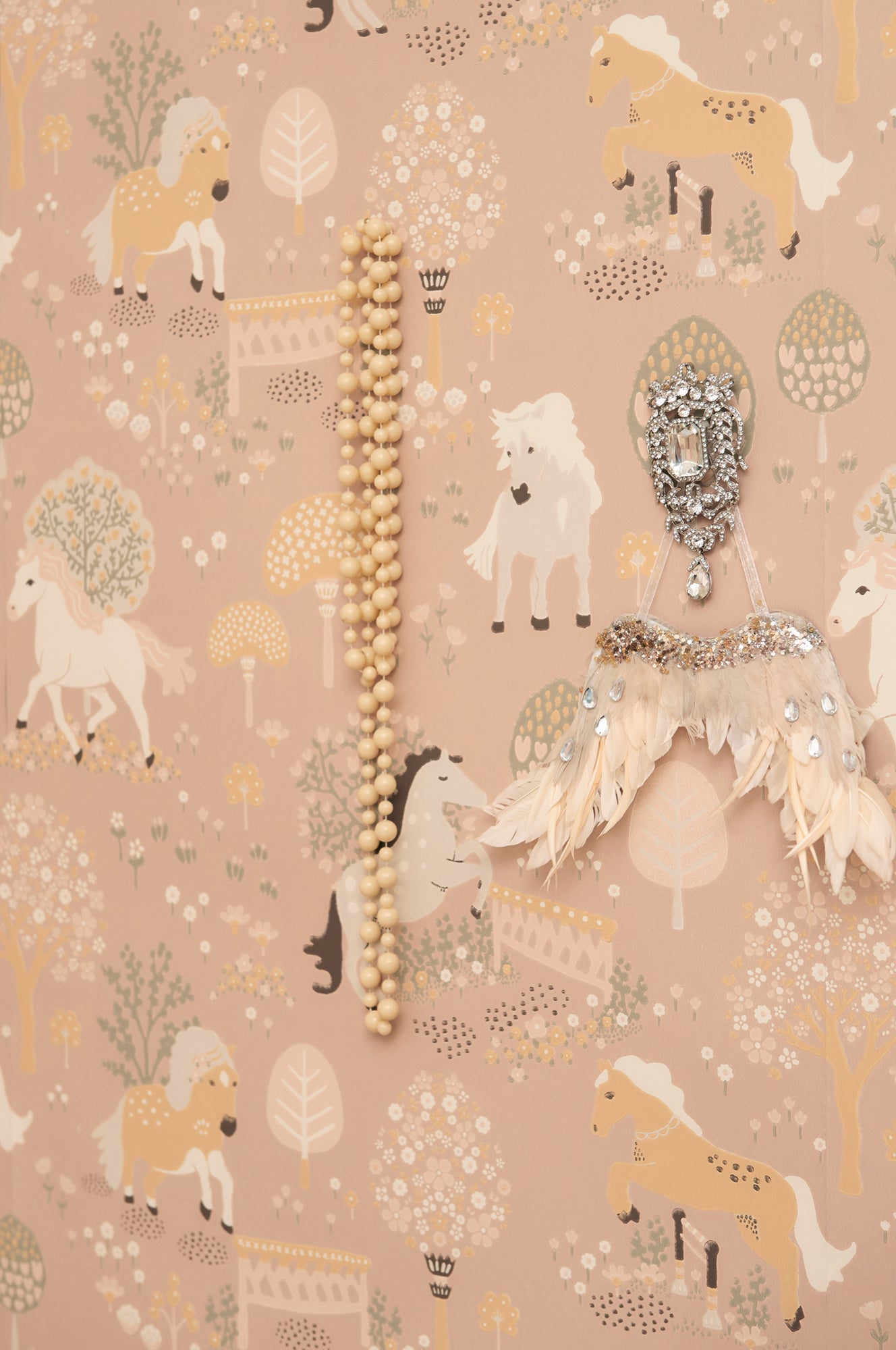 My Sweet Pony Dreamy Pink Wallpaper - Majvillan