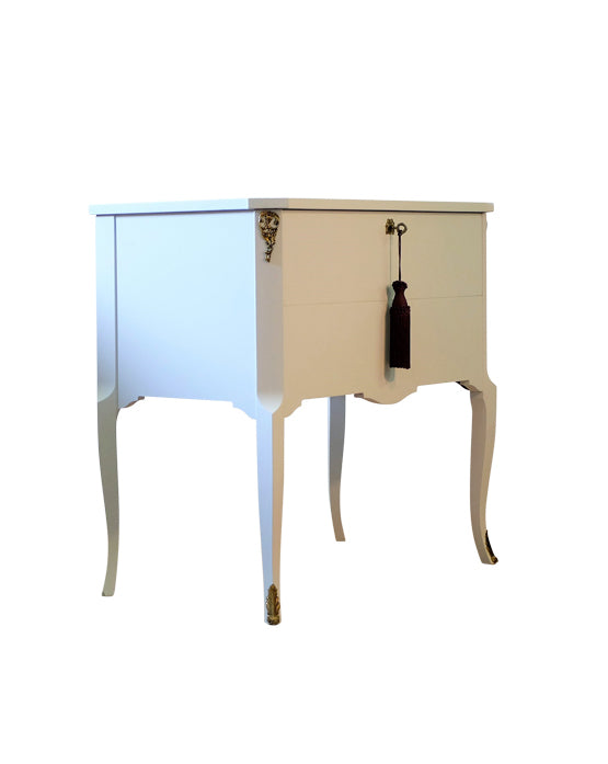 (752) Gustavian Style Commode in Violet Mist Colour Design (Single)