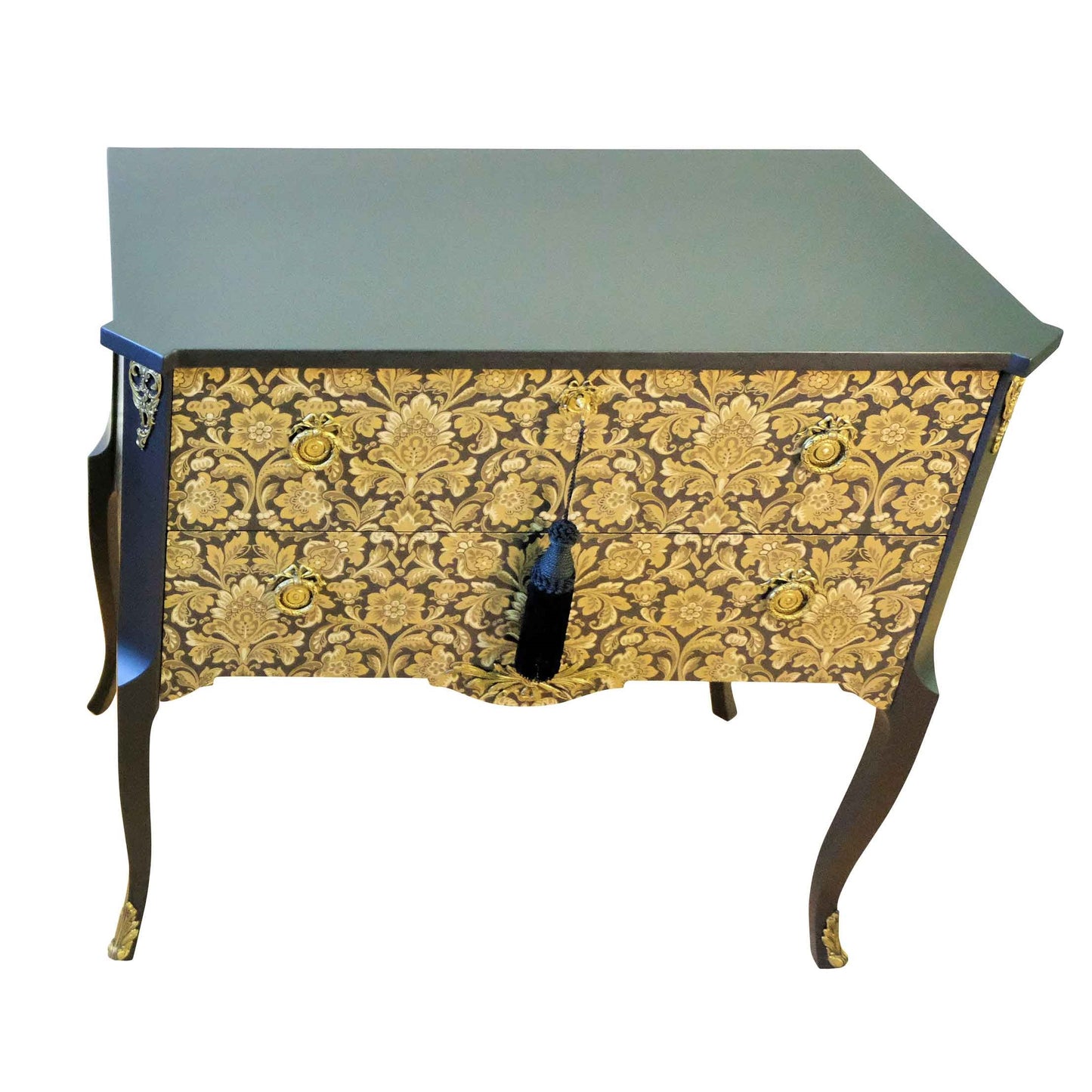 (720) Gustavian Style Commode with Floral Design (Single)
