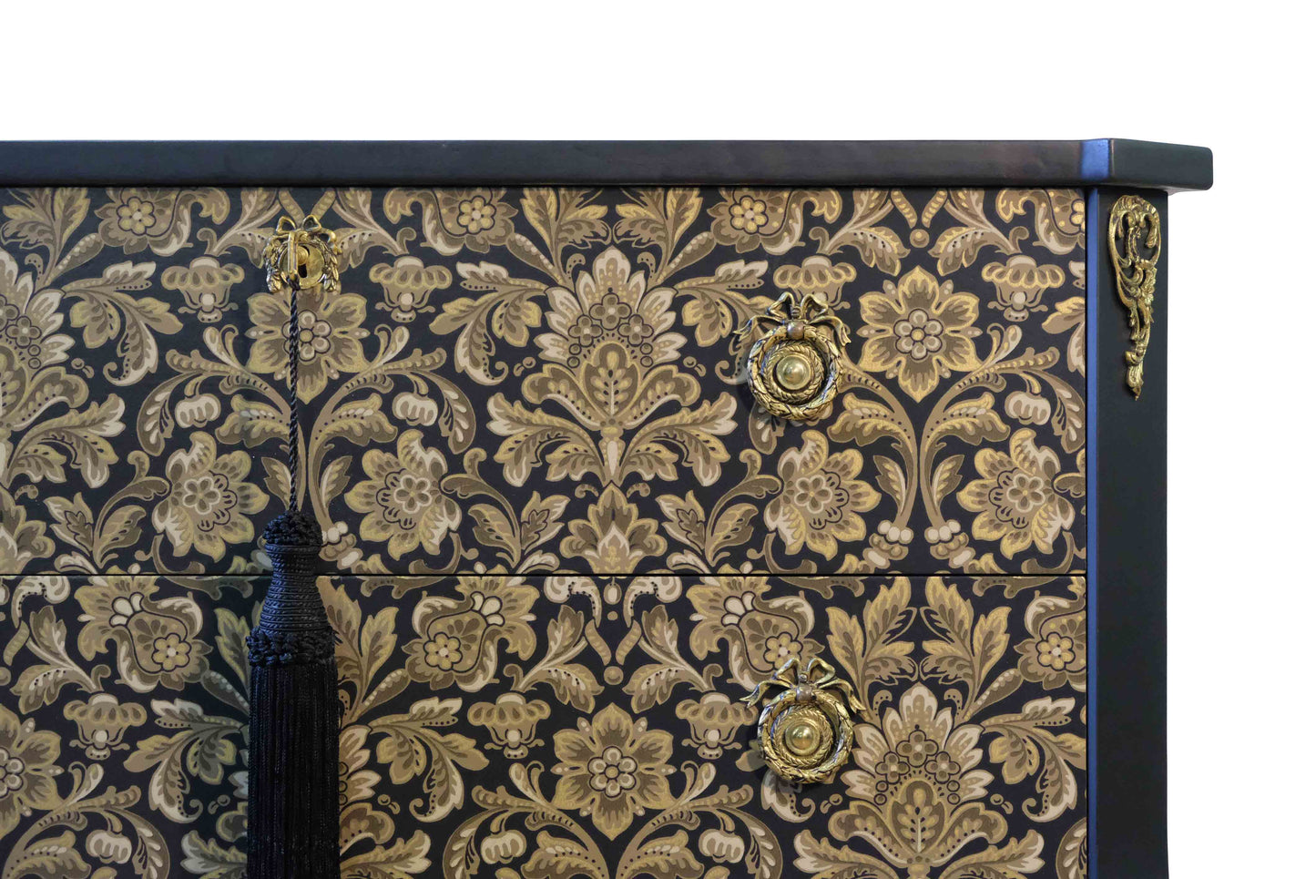(720) Gustavian Style Commode with Floral Design (Single)