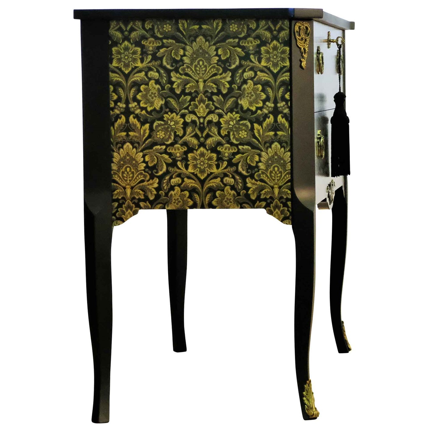 (720) Gustavian Style Commode with Floral Design (Single)