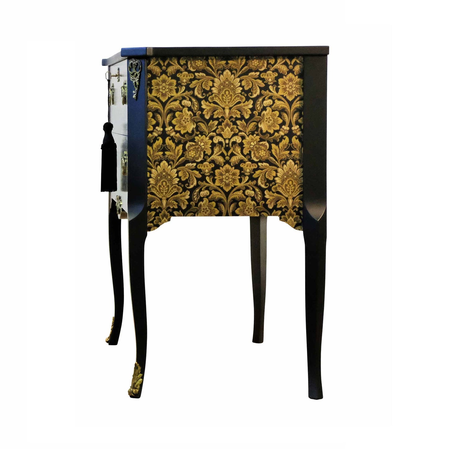 (720) Gustavian Style Commode with Floral Design (Single)
